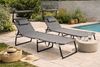 Linder Exclusiv GmbH Gartenliege Sonnenliege XXL klappbar mit Sonnendach Gartenliege verstellbar 150kg, Faltbare Gartenliege XXL mit Sonnendach, XXL Sonnenliege klappbar mit Sonnendach Gartenliege Relaxliege, 4-fach verstellbare Rückenlehne, klappbar, ... Bild 2