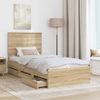 vidaXL Bettrahmen Sonoma-Eiche 100 x 200 cm Ingenieurs Holz 3409491 Bild 3