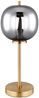 Tischleuchte, Glas rauch, messing, H 45 cm Bild 4