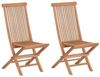 Teak Klappstuhl Alessandria (2 Stück) ohne Auflage - Lehne: 110cm Bild 2