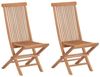 Teak Klappstuhl Alessandria (2 Stück) ohne Auflage - Lehne: 110cm Bild 4