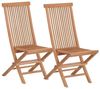 Teak Klappstuhl Alessandria (2 Stück) ohne Auflage - Lehne: 110cm Bild 3