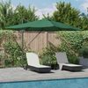 Sonnenschirm, Terrassenschirm Grün 352 x 251 x 265 cm Polyester und Aluminium Bild 2