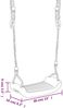 vidaXL Schaukelsitze mit Seilen 2 Stk. Blau 38x16 cm PE 91117 Bild 5