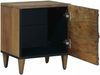 vidaXL Nachttisch Braun 40 x 33,5 x 46 cm Massivholz Mango 4018328 Bild 2