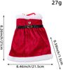 ABC Weinflaschenbezug, für Weihnachten, rot, Plüsch, 4 x 20 x 20 cm Bild 3