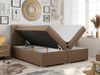 Boxspringbett mit 2 Bettkästen, Matratze und Topper, Polsterbett - ALLY - 140x200cm - Braun Kunstleder - H3 Bild 2
