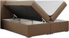 Boxspringbett mit 2 Bettkästen, Matratze und Topper, Polsterbett - ALLY - 140x200cm - Braun Kunstleder - H3 Bild 4