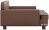 vidaXL Hundebett, Kunstleder, Braun, 90 x 53 x 30 cm Bild 4