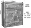 Kommode Sheesham 100x37x111 smoked cherry gebeizt TORONTO #138 Bild 5