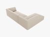 Micadoni 4-Sitzer Modular Sofa Ruby Links Samt Salvador Beige Bild 5