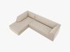 Micadoni 4-Sitzer Modular Sofa Ruby Links Samt Salvador Beige Bild 4