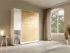Vente-unique - RAPILI Bett Holz, Platte BeigeWeiß - B 50 cm239,2 cm x H 225,2 cm x L 209 cm Bild 2