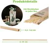 Goods+Gadgets Gläser-Set 100× Getränke-Röhrchen aus Weizen – Kompostierbar, Strohhalme, Strohhalme Bild 2