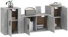 vidaXL 3-tlg. TV-Schrank-Set Betongrau Holzwerkstoff 3188506 Bild 3