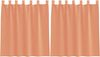 vidaXL Voile Vorhänge mit Schlaufen 2 Stk. Terrakottarot 140x140 cm 4102321 Bild 2
