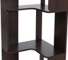 Eck-Bücherregal HWC-P53, Eckregal Standregal Wohnregal, 5 Ebenen MDF Melamin 175x40x40cm ~ Walnuss-Optik Bild 5