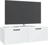 vidaXL Wandmontierter TV-Schrank Weiß 98 x 41 x 30 cm Holzwerkstoff 898695 Bild 3