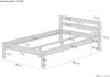 Erst-Holz Holzbett Kiefer natur Massivholz 120x200 Jugendbett Einzelbett V-60. 64-12 ohne Zubehör Bild 4