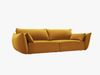 Micadoni Sofa Kaelle 3-Sitzer Samt Bluvel Gelb Bild 2