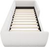 Merax Kinderbett 90 x 200cm Jugendbett, mit Sicherheitsgeländer, samt Beige Bild 5