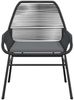 vidaXL 5-tlg. Garten-Essgruppe mit Kissen Schwarz Poly Rattan Glas 3334467 Bild 5