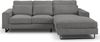 Ecksofa (B/H/T: 276x91x183 cm) in Grau Bild 2