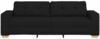 vidaXL 3-Sitzer-Sofa Schwarz 220x78x80 cm Stoff 4105090 Bild 4