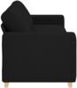 vidaXL 3-Sitzer-Sofa Schwarz 220x78x80 cm Stoff 4105090 Bild 5