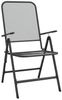 vidaXL Klappbare Gartenstühle 4 Stk. Streckgitter Anthrazit 317341 Bild 3