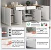 OTTO home Sideboard GARDA, Kommode, Schrank, untere Türen mit Push-to-Open, Made in Italy (1 St), Hochglanzlackierte Fronten, 4 Türen, 2 Schubladen, grifflos, B 200 cm Bild 3