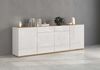 OTTO home Sideboard GARDA, Kommode, Schrank, untere Türen mit Push-to-Open, Made in Italy (1 St), Hochglanzlackierte Fronten, 4 Türen, 2 Schubladen, grifflos, B 200 cm Bild 2