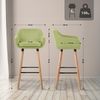 2er Set Barhocker Grant Stoff, hellgrün Bild 2