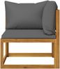 vidaXL 4-Sitzer-Gartensofa mit Auflage Akazie Massivholz 3057608 Bild 5