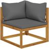 vidaXL 4-Sitzer-Gartensofa mit Auflage Akazie Massivholz 3057608 Bild 4