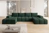 PROMETO Möbel Ecksofa Couch U-Form, Sofa U-Form Teddy-Bouclé, Web oder Cord-Stoff Cento Bild 2