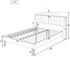 Merax Polsterbett 140x200 Ohrform Doppelbett aus Samt mit Kopfteil & Lattenrost Beige Bild 2