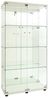 Furnishings Home Glasvitrine Vitrine Doppeltür Hoch Eckvitrine, Mit Sicherheitsschloss (Größe:80 x 163 x 36 cm, 1 tlg) Standvitrine, Mit LED-Beleuchtung, perfekt für Sammler, vielseitig Bild 4