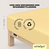 Schlafgut 'Easy' Spannbettlaken, Jersey, 100% Baumwolle, rundum Gummizug, für Matratzen bis 22 cm Höhe, Yellow Mid, L 140x200 cm - 160x200 cm Bild 3