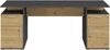 Schreibtisch >LEVI 101< in Artisan Eiche Dekor-Matera - 185,1x75x67,5cm (BxHxT) Bild 3
