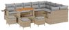 vidaXL Gartensofa-set mit Kissen 13 pcs Beige und Hellgrau Poly-Rattan 3363742 Bild 2