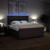 vidaXL Boxspringbett mit Matratze Dunkelbraun 180x200 cm Stoff 3292884 Bild 5