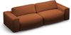 Micadoni Sofa Victor 3-Sitzer Strukturierter Stoff Ziegel Bild 3