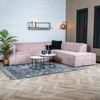 Bronx71 Ecksofa Memphis Chenille rosa rechts Bild 3