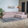 Bronx71 Ecksofa Memphis Chenille rosa rechts Bild 4