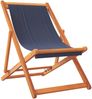 vidaXL Strandstühle 2 Stk. Klappbar Blau Stoff 3214492 Bild 3