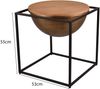 Ausgefallene Couchtische 2er Set aus Metall und Holz Bild 4
