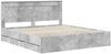 vidaXL Bettrahmen mit Kopfteil Beton Grau 200 x 200 cm Ingenieurs Holz 3410154 Bild 4