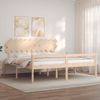 vidaXL Seniorenbett mit Kopfteil 200x200 cm Massivholz 3195566 Bild 3