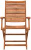 vidaXL Gartenstühle mit Armlehnen 2 Stk. Klappbar Massivholz Akazie 367698 Bild 4